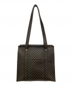 CELINEセリーヌ）の古着「ショルダートートバッグ」｜ブラック×ベージュ