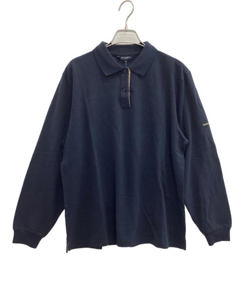BURBERRY LONDON（バーバリーロンドン）BURBERRY LONDON (バーバリーロンドン) 長袖ポロシャツ ネイビー サイズ:LL 未使用品の古着・服飾アイテム