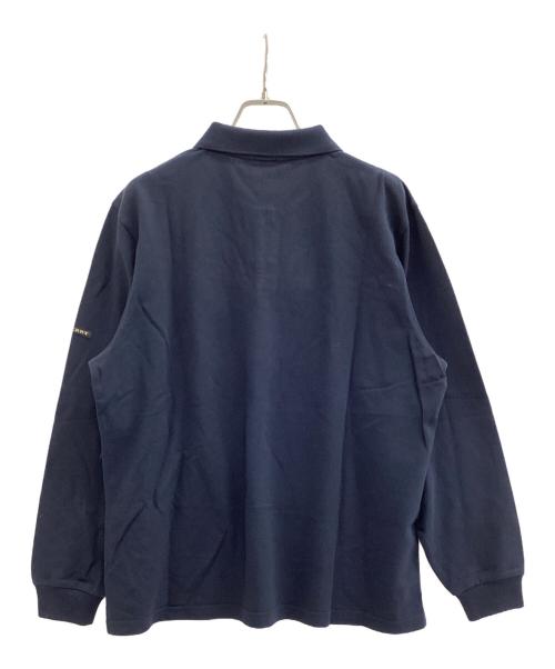 BURBERRY LONDON（バーバリーロンドン）BURBERRY LONDON (バーバリーロンドン) 長袖ポロシャツ ネイビー サイズ:LL 未使用品の古着・服飾アイテム