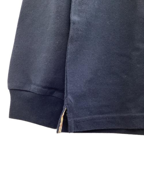 BURBERRY LONDON（バーバリーロンドン）BURBERRY LONDON (バーバリーロンドン) 長袖ポロシャツ ネイビー サイズ:LL 未使用品の古着・服飾アイテム