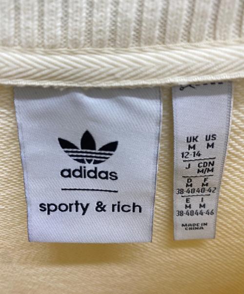adidas（アディダス）adidas (アディダス) sport&rich スウェット クリームホワイト サイズ:SIZE Mの古着・服飾アイテム