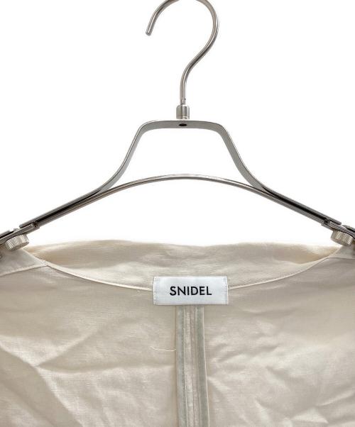 Snidel（スナイデル）Snidel (スナイデル) シアーリネンワークジャケット ライトグレー サイズ:Freeの古着・服飾アイテム