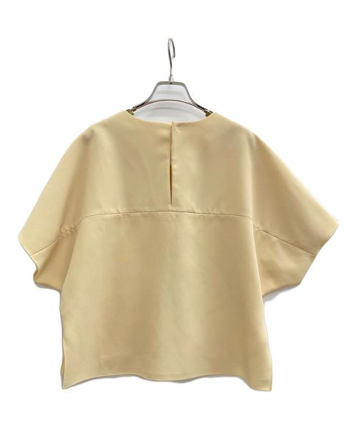 ebure（エブール）EBURE (エブール) 半袖ブラウス ベージュ サイズ:36の古着・服飾アイテム