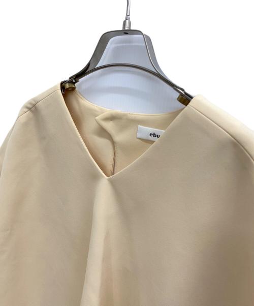 ebure（エブール）EBURE (エブール) 半袖ブラウス ベージュ サイズ:36の古着・服飾アイテム