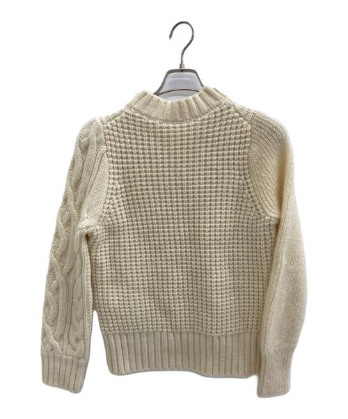 sacai（サカイ）sacai (サカイ) Wool Mohair Knit Pullover クリーム サイズ:1の古着・服飾アイテム
