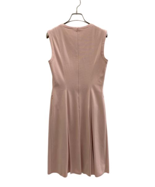 FOXEY NEWYORK（フォクシーニューヨーク）FOXEY NEWYORK (フォクシーニューヨーク) ノースリーブワンピース ピンク サイズ:40の古着・服飾アイテム