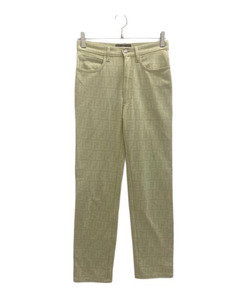 FENDI JEANS（フェンディ ジーンズ）FENDI JEANS (フェンディ ジーンズ) ストレートパンツ イエロー サイズ:30の古着・服飾アイテム