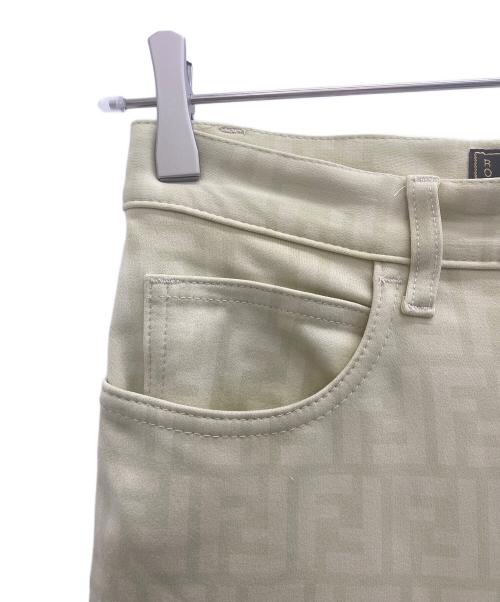 FENDI JEANS（フェンディ ジーンズ）FENDI JEANS (フェンディ ジーンズ) ストレートパンツ イエロー サイズ:30の古着・服飾アイテム