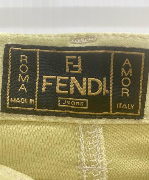 FENDI JEANS（フェンディ ジーンズ）FENDI JEANS (フェンディ ジーンズ) ストレートパンツ イエロー サイズ:30の古着・服飾アイテム