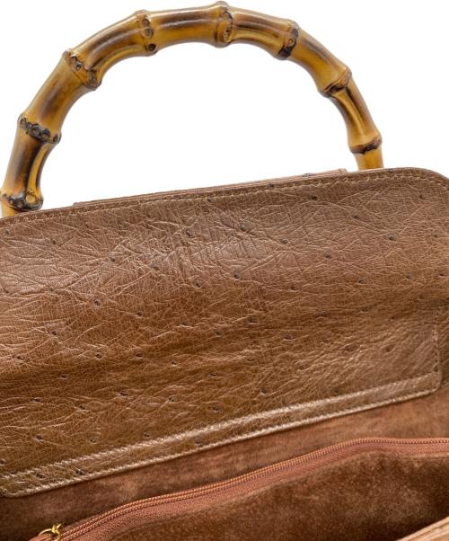 GUCCI（グッチ）GUCCI (グッチ) ハンドバッグ ブラウンの古着・服飾アイテム