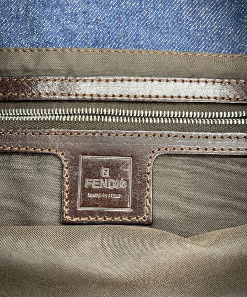 FENDI（フェンディ）FENDI (フェンディ) ハンドバッグ ブルー×ブラウンの古着・服飾アイテム