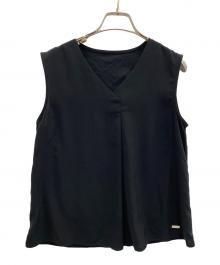 PINORE（ピノーレ）の古着「ノースリーブブラウス」｜ブラック