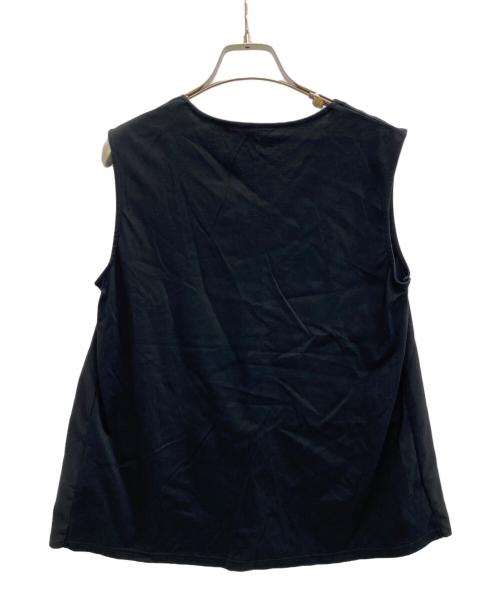 PINORE（ピノーレ）PINORE (ピノーレ) ノースリーブブラウス ブラック サイズ:SIZE 38の古着・服飾アイテム