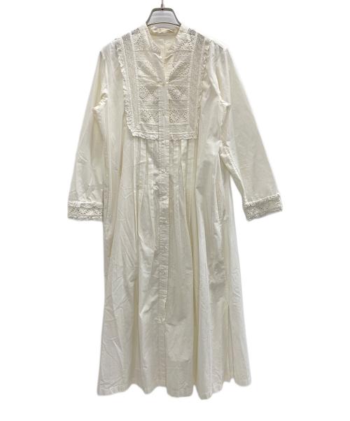 ne quittez pas（ヌキテパ）ne quittez pas (ヌキテパ) 長袖ワンピース ホワイト サイズ:不明の古着・服飾アイテム