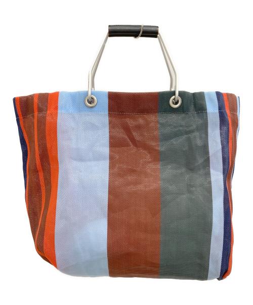 MARNI（マルニ）MARNI (マルニ) トートバッグ ネイビー×レッドの古着・服飾アイテム