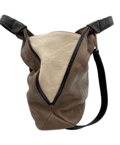 FURLA（フルラ）FURLA (フルラ) 2WAYショルダーバッグ グレージュ×ベージュの古着・服飾アイテム