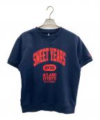 sy32 by sweet yearsエスワイサーティトゥバイスィートイヤーズ）の古着「スウェット」｜ネイビー×レッド