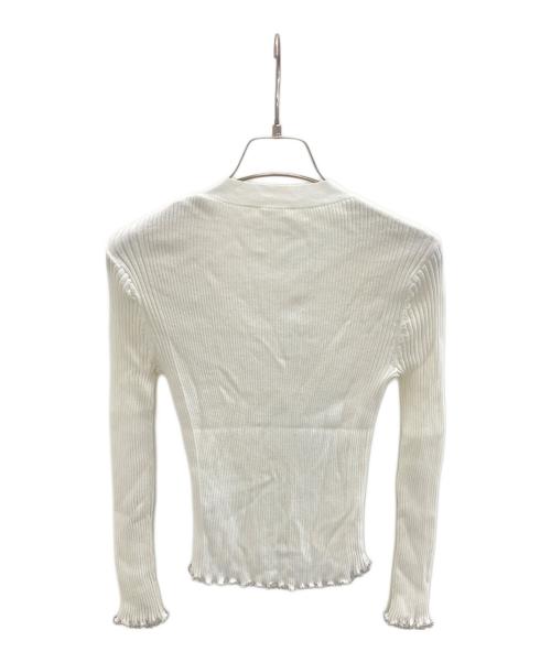 Diagram（ダイアグラム）Diagram (ダイアグラム) 薄手カーディガン ホワイト サイズ:36の古着・服飾アイテム