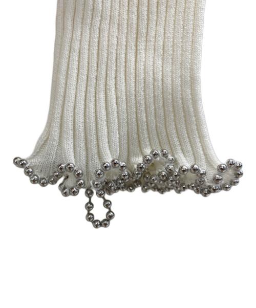 Diagram（ダイアグラム）Diagram (ダイアグラム) 薄手カーディガン ホワイト サイズ:36の古着・服飾アイテム