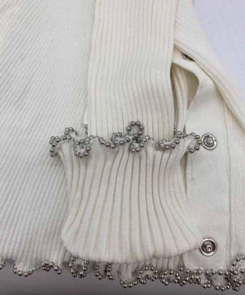 Diagram（ダイアグラム）Diagram (ダイアグラム) 薄手カーディガン ホワイト サイズ:36の古着・服飾アイテム