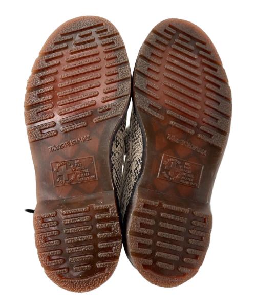 Dr.Martens（ドクターマーチン）Dr.Martens (ドクターマーチン) PYTHON PRINT SUEDE ホワイト×ブラック サイズ:23の古着・服飾アイテム