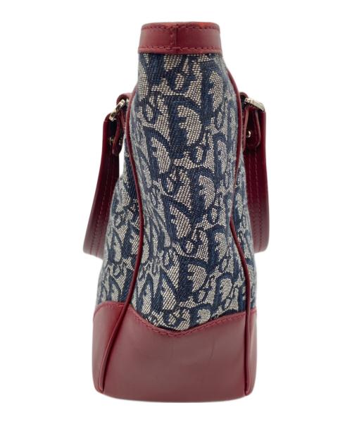 Christian Dior（クリスチャン ディオール）Christian Dior (クリスチャン ディオール) ハンドバッグ ネイビー×レッドの古着・服飾アイテム