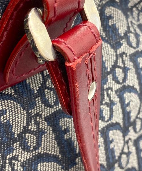 Christian Dior（クリスチャン ディオール）Christian Dior (クリスチャン ディオール) ハンドバッグ ネイビー×レッドの古着・服飾アイテム