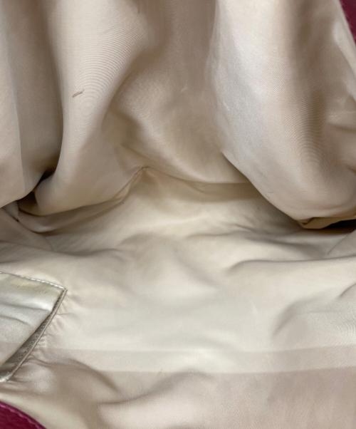 Christian Dior（クリスチャン ディオール）Christian Dior (クリスチャン ディオール) トートバッグ レッド×ゴールドの古着・服飾アイテム