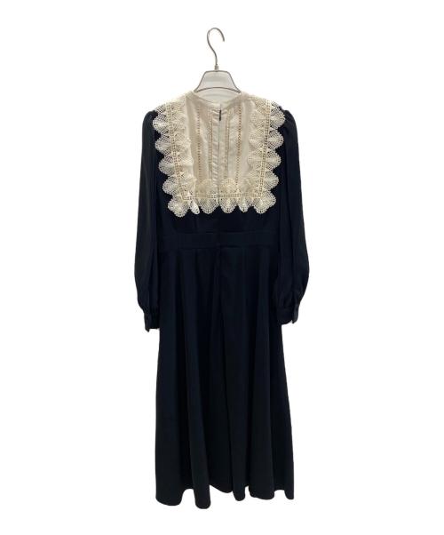 HER LIP TO（ハーリップトゥ）Her lip to (ハーリップトゥ) Le Grand Midi Dress ブラック×ホワイト サイズ:M 未使用品の古着・服飾アイテム