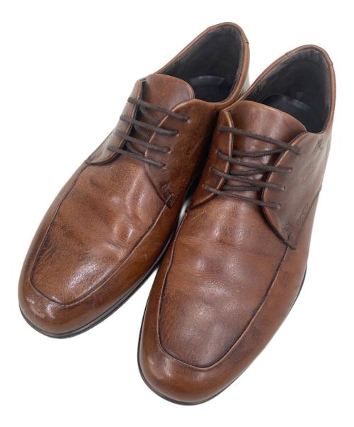 ECCO（エコー）ECCO (エコー) レザーシューズ ブラウン サイズ:41の古着・服飾アイテム