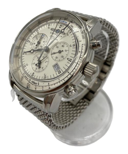 ZEPPELIN（ツェッペリン）ZEPPELIN (ツェッペリン) クロノグラフ ホワイト×シルバーの古着・服飾アイテム