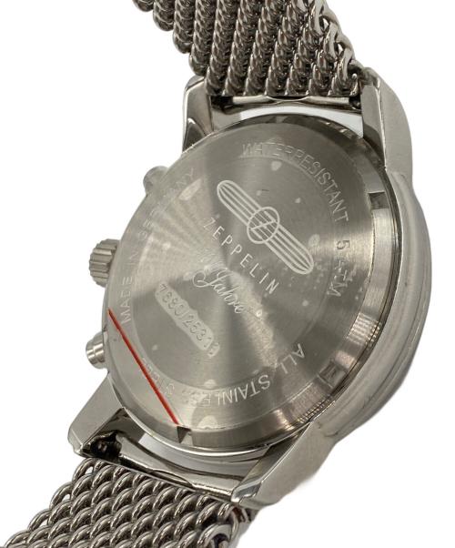 ZEPPELIN（ツェッペリン）ZEPPELIN (ツェッペリン) クロノグラフ ホワイト×シルバーの古着・服飾アイテム
