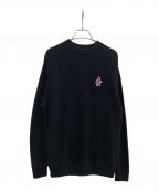 Hysteric Glamourヒステリックグラマー）の古着「GIRLワッペン セーター」｜ブラック