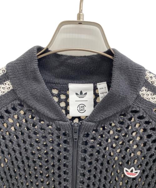 adidas（アディダス）adidas (アディダス) CLOT by Edison Chen CLOT CROCHET TRACKTOP CARBON グレー サイズ:Mの古着・服飾アイテム