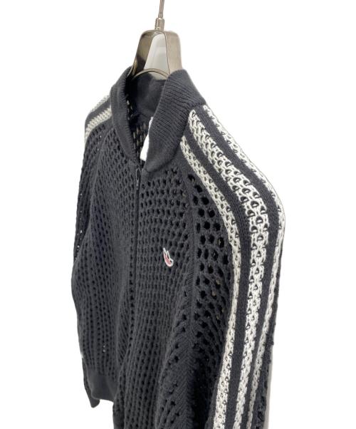 adidas（アディダス）adidas (アディダス) CLOT by Edison Chen CLOT CROCHET TRACKTOP CARBON グレー サイズ:Mの古着・服飾アイテム