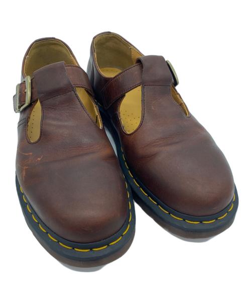 Dr.Martens（ドクターマーチン）Dr.Martens (ドクターマーチン) T-BAR SHOE ブラウン サイズ:SIZE UK 7の古着・服飾アイテム