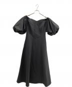 Aimeineエメイン）の古着「シェルカーブオフショルワンピース」｜グレー