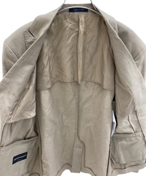 GIORGIO ARMANI（ジョルジョアルマーニ）GIORGIO ARMANI (ジョルジョアルマーニ) テーラードジャケット ベージュ サイズ:XLの古着・服飾アイテム