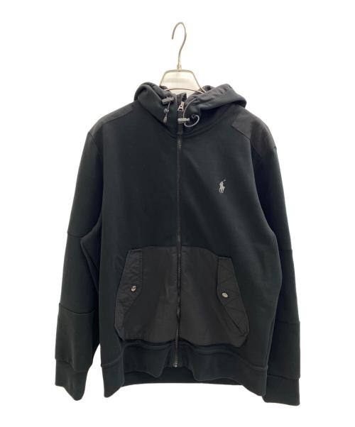 POLO RALPH LAUREN（ポロ・ラルフローレン）POLO RALPH LAUREN (ポロ・ラルフローレン) ジップパーカー ブラック サイズ:Mの古着・服飾アイテム