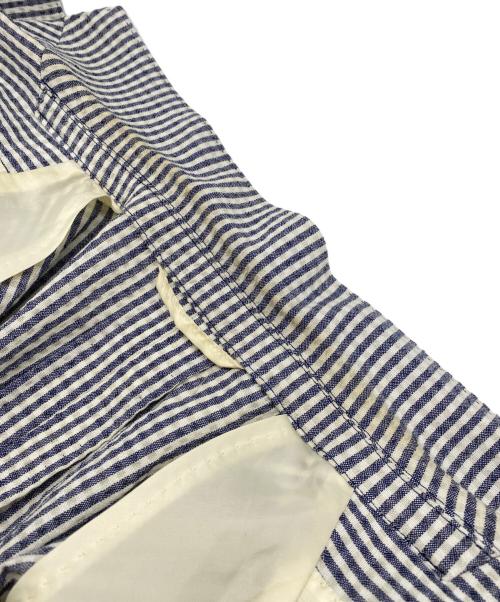 UNIVERSAL LANGUAGE（ユニバーサルランゲージ）UNIVERSAL LANGUAGE (ユニバーサルランゲージ) テーラードジャケット ブルー×ホワイト サイズ:LLの古着・服飾アイテム