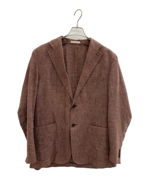 ETONNE（エトネ）ETONNE (エトネ) テーラードジャケット ブラウン サイズ:3Lの古着・服飾アイテム