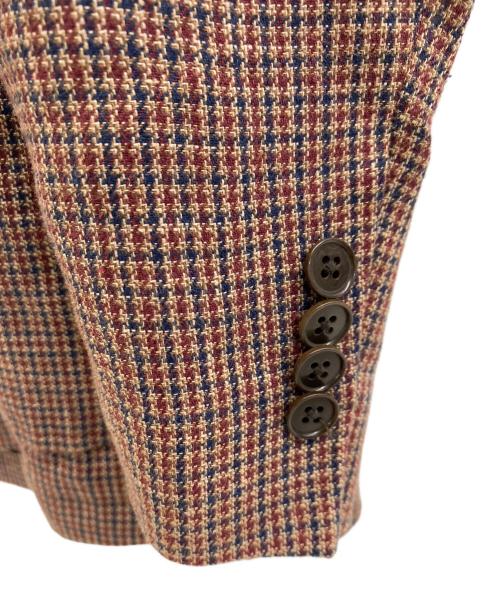 ETONNE（エトネ）ETONNE (エトネ) テーラードジャケット ブラウン サイズ:3Lの古着・服飾アイテム