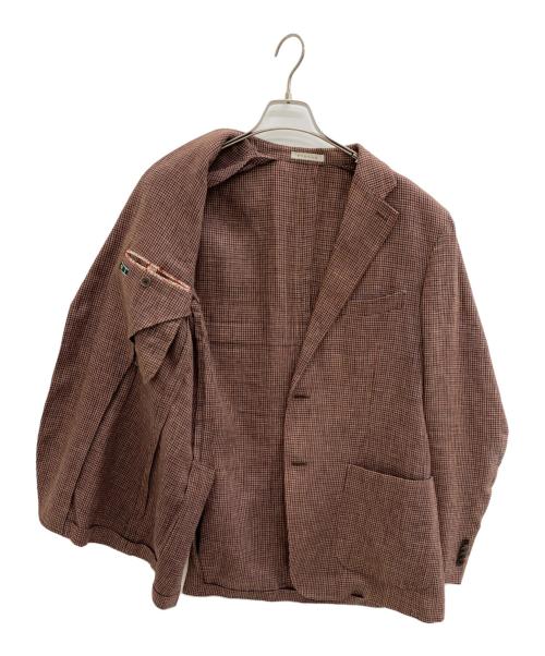 ETONNE（エトネ）ETONNE (エトネ) テーラードジャケット ブラウン サイズ:3Lの古着・服飾アイテム