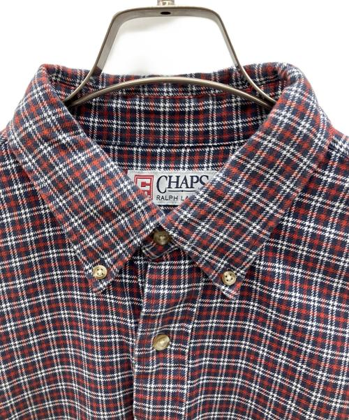 CHAPS RALPH LAUREN（チャップス ラルフローレン）CHAPS RALPH LAUREN (チャップス ラルフローレン) 90sチェックBDシャツ ネイビー×レッド サイズ:LLの古着・服飾アイテム