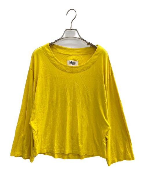 MM6 Maison Margiela（エムエムシックスメゾンマルジェラ）MM6 Maison Margiela (エムエムシックスメゾンマルジェラ) 長袖カットソー イエロー サイズ:Ｍの古着・服飾アイテム