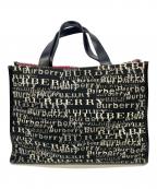 BURBERRY LONDONバーバリーロンドン）の古着「ハンドバッグ」｜ブラック×ピンク