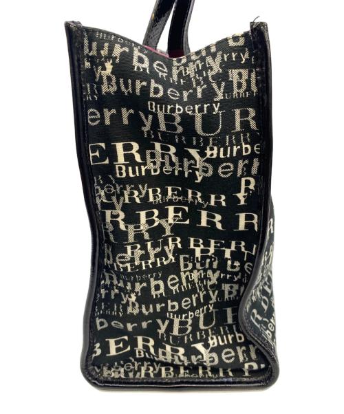 BURBERRY LONDON（バーバリーロンドン）BURBERRY LONDON (バーバリーロンドン) ハンドバッグ ブラック×ピンクの古着・服飾アイテム