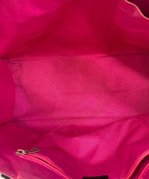 BURBERRY LONDON（バーバリーロンドン）BURBERRY LONDON (バーバリーロンドン) ハンドバッグ ブラック×ピンクの古着・服飾アイテム