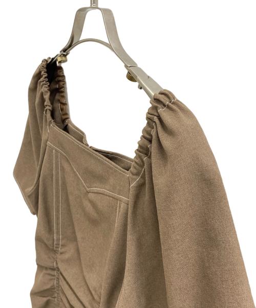 LAGUNA MOON（ラグナムーン）LAGUNA MOON (ラグナムーン) 半袖ワンピース ブラウン サイズ:ｓの古着・服飾アイテム