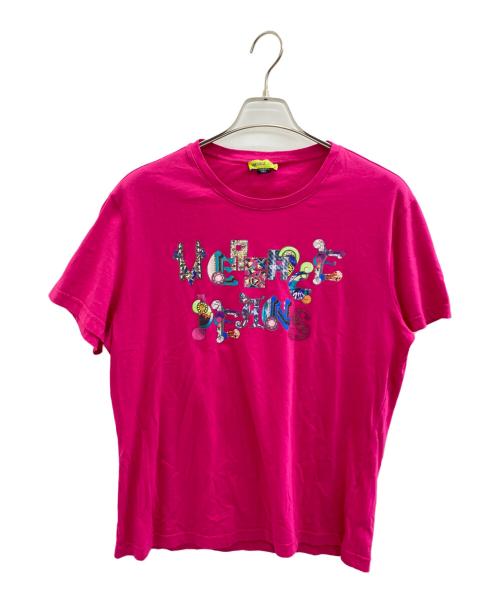 VERSACE JEANS（ヴェルサーチジーンズ）VERSACE JEANS (ヴェルサーチジーンズ) 半袖カットソー ピンク サイズ:Lの古着・服飾アイテム